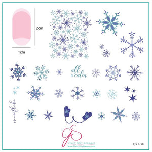 Clear Jelly Stamper- C-58- All is Calm