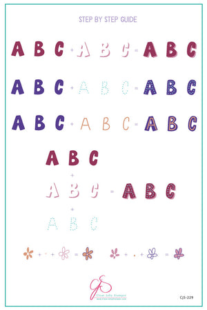 Clear Jelly Stamper- CjS-230- Alphabet- Party