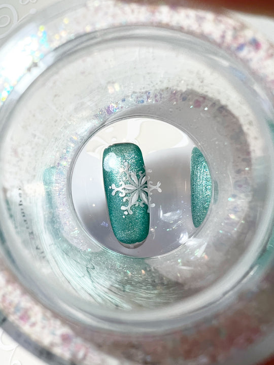 Clear Jelly Stamper- The Sparkle Stamper XL Stamper- Snow-Globe