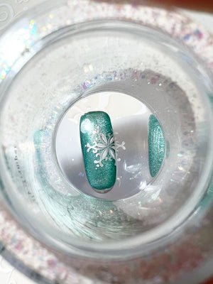 Clear Jelly Stamper- The Sparkle Stamper XL Stamper- Snow-Globe