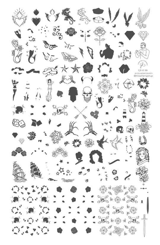 Clear Jelly Stamper- LC-86- Tattoo