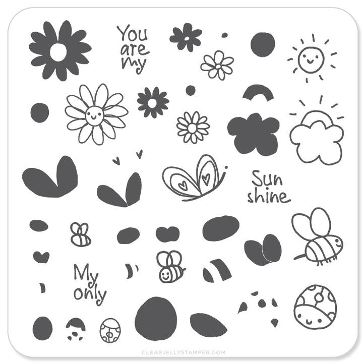 Clear Jelly Stamper- CjS-035- SunShine