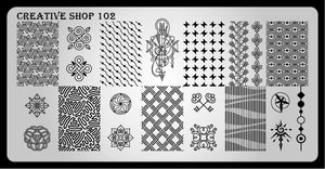 Creative Shop- Stamping Plate- 102