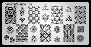 Creative Shop- Stamping Plate- 103