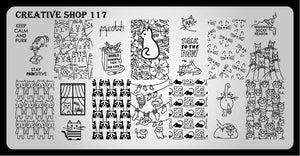Creative Shop- Stamping Plate- 117