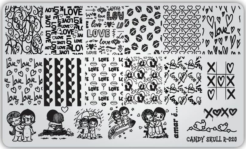 Candy Skull- Stamping Plates- R-020