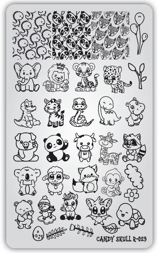 Candy Skull- Stamping Plates- R-023