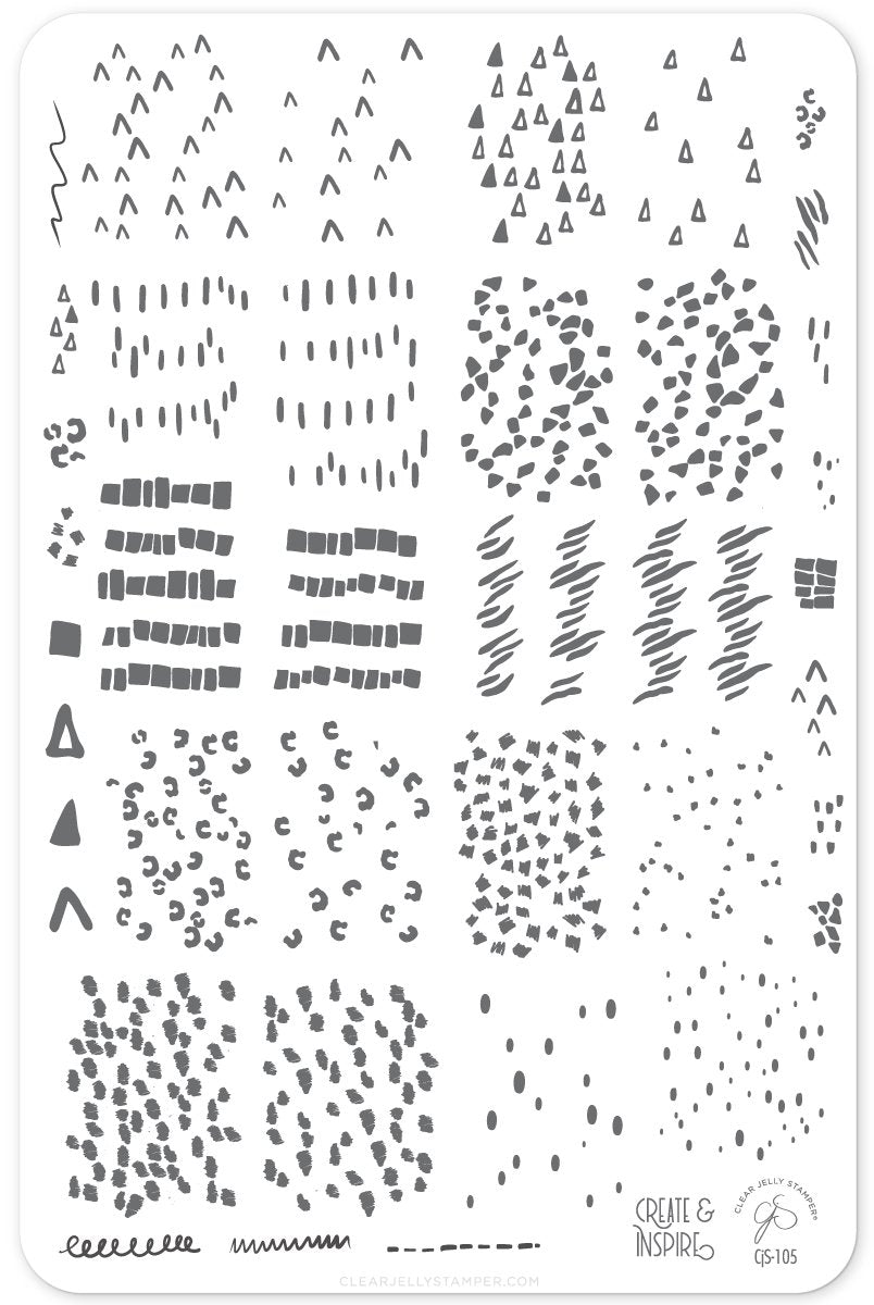 Clear Jelly Stamper- CjS-105- Whispers 1