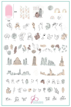 Clear Jelly Stamper- CjS-118- Mod Life- The Globe