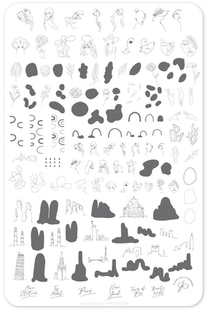 Clear Jelly Stamper- CjS-118- Mod Life- The Globe