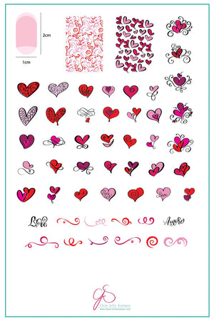 Clear Jelly Stamper- V-11- Flirty Flourish