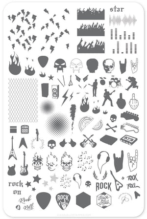 Clear Jelly Stamper- CjS-121- Rock On!