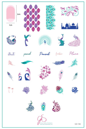 Clear Jelly Stamper- CjS-126- Strut Your Tail Feathers