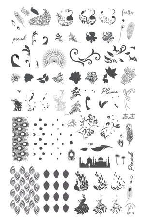 Clear Jelly Stamper- CjS-126- Strut Your Tail Feathers