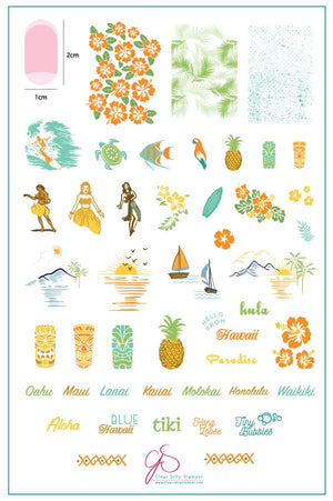 Clear Jelly Stamper- CjS-128- Aloha!