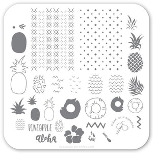 Clear Jelly Stamper- CjS-130- Pineapple Pizzazz