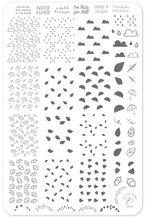 Clear Jelly Stamper- CjS-131- Fallpaper - Singing in the Rain