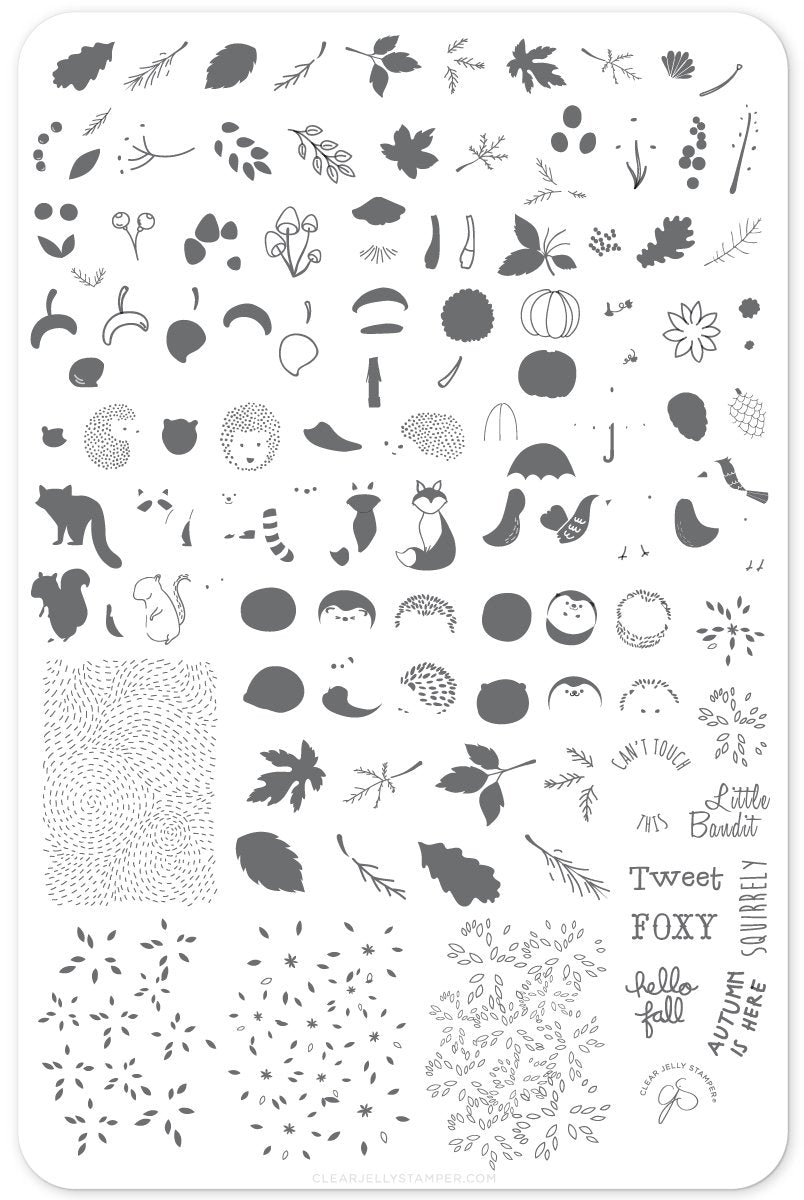 Clear Jelly Stamper- CjS-135- Autumn is Here