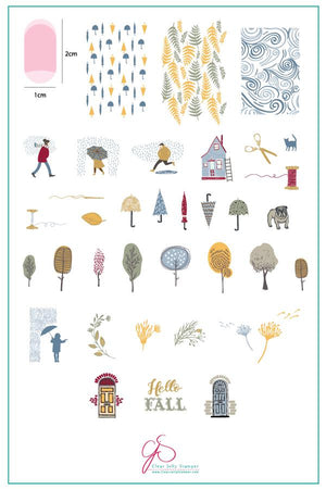 Clear Jelly Stamper- CjS-137- Whimsical Fall