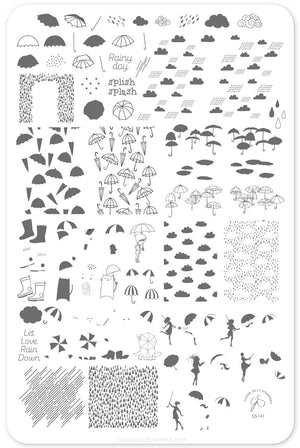 Clear Jelly Stamper- CjS-141- Splish Splash