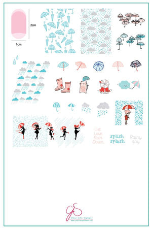 Clear Jelly Stamper- CjS-141- Splish Splash