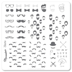 Clear Jelly Stamper- CjS-142- Hippest Movember