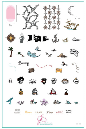 Clear Jelly Stamper- CjS-150- Anchor's Away