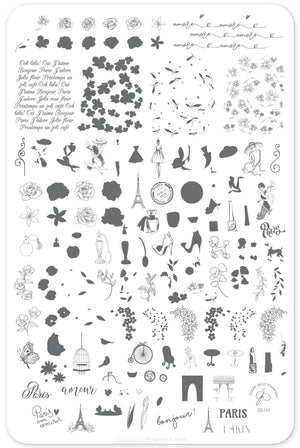 Clear Jelly Stamper- CjS-151- Springtime in Paris