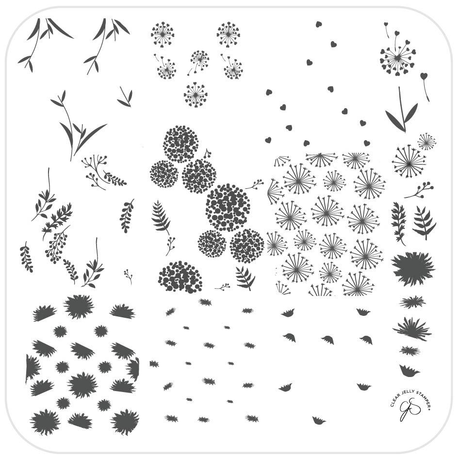 Clear Jelly Stamper- CjS-157- In the Wind
