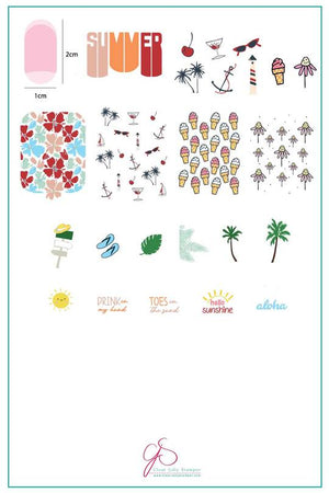 Clear Jelly Stamper- CjS-160- Summer