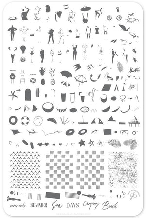 Clear Jelly Stamper- CjS-165- Summer Never Ends