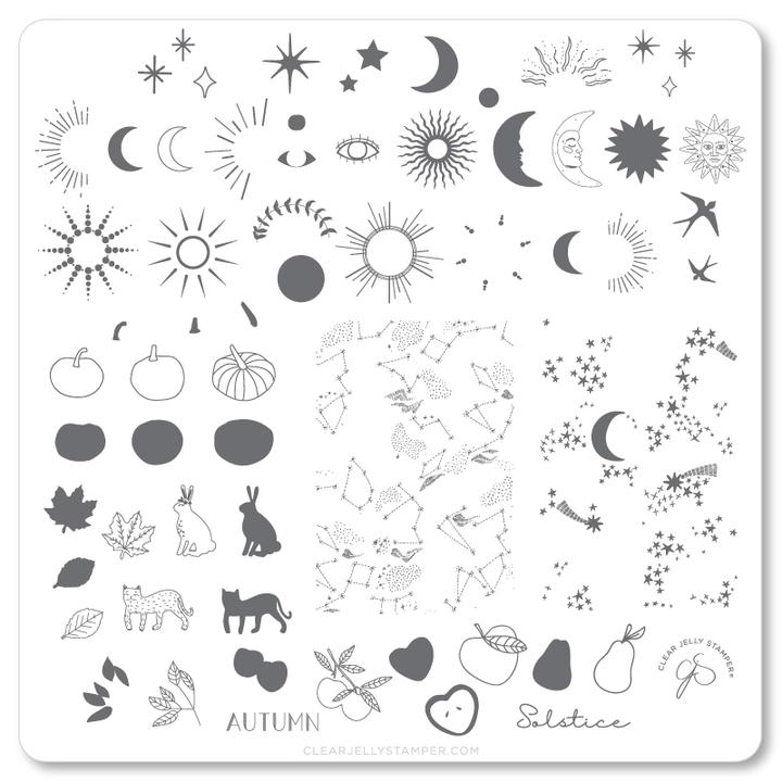 Clear Jelly Stamper- CjS-168- Autumn Solstice