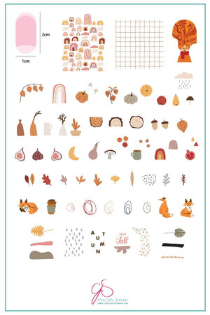 Clear Jelly Stamper- CjS-169- Autumn Trails