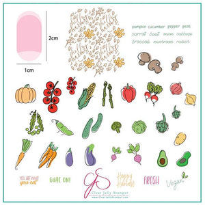 Clear Jelly Stamper- CjS-170- Happy Harvest