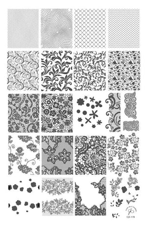 Clear Jelly Stamper- CjS-178- A Touch of Lace