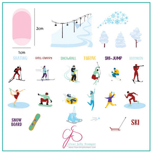 Clear Jelly Stamper- CjS-179- Sporty Winter