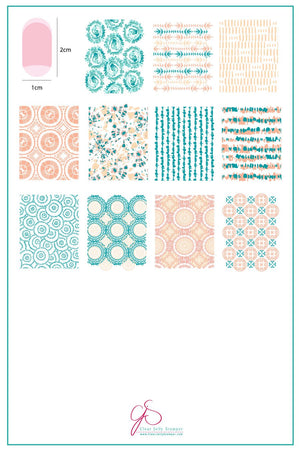 Clear Jelly Stamper- CjS-185- Textiles Series - 1