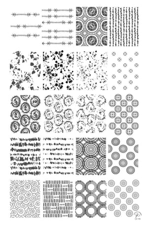 Clear Jelly Stamper- CjS-185- Textiles Series - 1