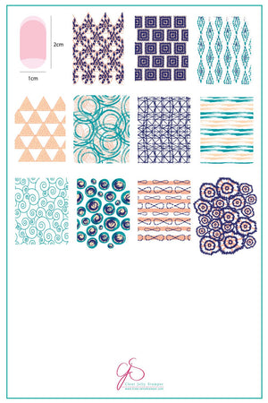 Clear Jelly Stamper- CjS-186- Textiles Series - 2