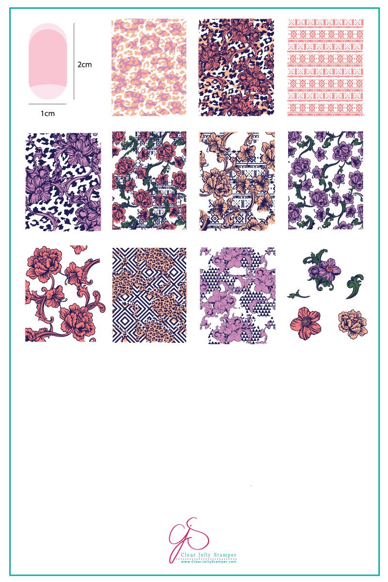 Clear Jelly Stamper- CjS-191- Textiles Series - 3