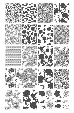 Clear Jelly Stamper- CjS-191- Textiles Series - 3