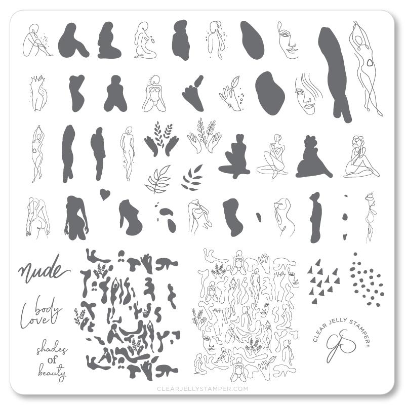 Clear Jelly Stamper- CjS-195- The Nude Series - Dare to Bare