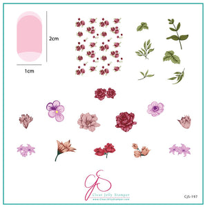 Clear Jelly Stamper- CjS-197- Itty Bitty Blooms