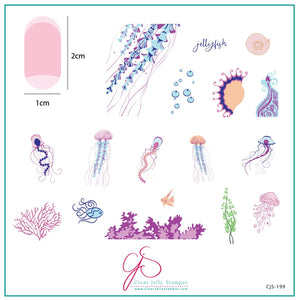 Clear Jelly Stamper- CjS-199- Blooming Sea
