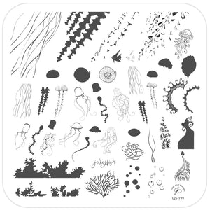 Clear Jelly Stamper- CjS-199- Blooming Sea