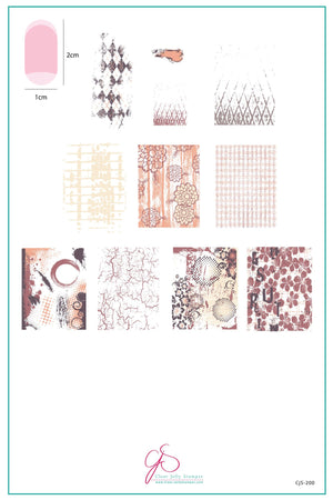 Clear Jelly Stamper- CjS-200- Grunge Series - Textures