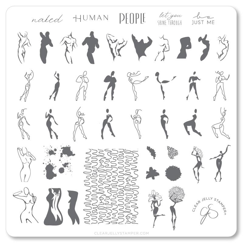 Clear Jelly Stamper- CjS-205- The Nude Series - In the Buff