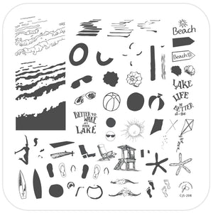 Clear Jelly Stamper- CjS-208- Lake Life