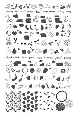 Clear Jelly Stamper- CjS-209- Fruit Cocktail Collection- So Juicy!