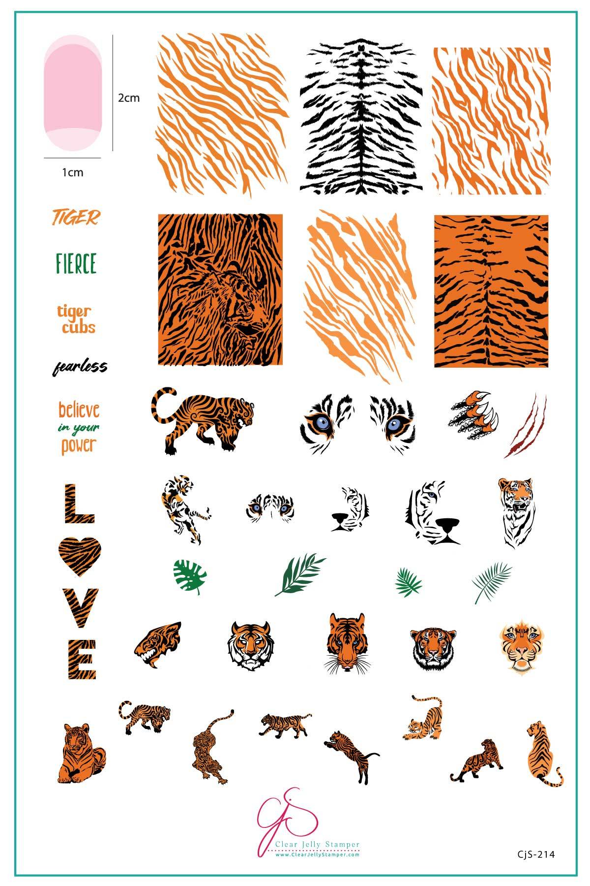 Clear Jelly Stamper- CjS-214- Eye of the Tiger